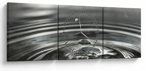 Slika kapljice vode (sa satom) (90x30 cm)