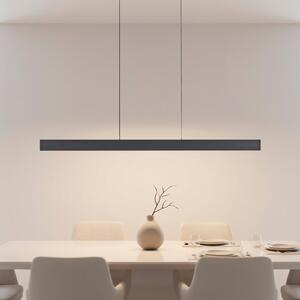 JUST LIGHT. GmbH LED viseća svjetiljka Adina, crna, metal, 3.000 K, gore/dolje, Crno, Dnevni boravak/blagovaonica, Aluminij