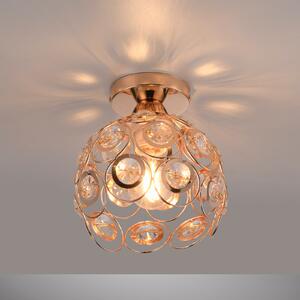 JUST LIGHT. GmbH Stropna svjetiljka Tilly, zlatne boje, željezo, Ø 18,5 cm, E27, prigušiva, Zlato / mjed, Dnevni boravak/blagovaonica, Metal