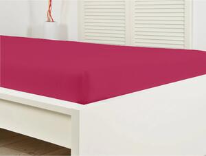 Jersey plahta ALVORA 180x200 cm bordo crvena