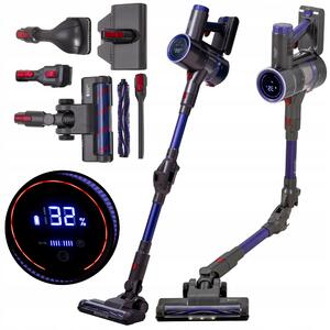 2V1 200W AK. 2200mah bežični uspravni usisavač LED hepa LCD