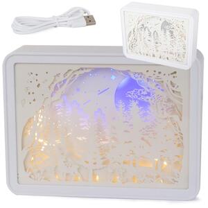 USB LED 3D ukrasna svjetiljka 20cm