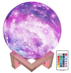 Baterija LED RGB 3D Mjesec s daljinskim upravljačem od 19 cm