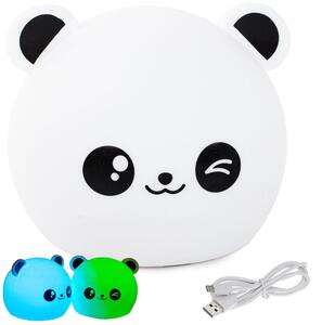 LED RGB bežična mekana dječja lagana lagana dodir 1200mAh USB Panda