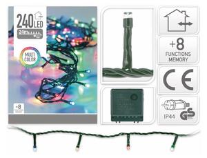 Novogodišnji lanac svjetla 240 LED RGB 24m - 8 funkcija