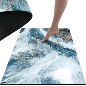 Pranje u kupaonici ne -kliz jutro 80x50cm plavi mramor