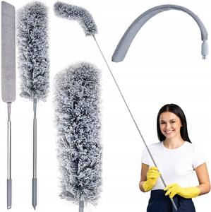 Okrugli brisač prašine s teleskopskom ručkom 84-250 cm + ravna brisač