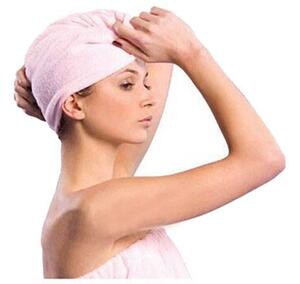 Ručnik za kosu iz mikrovlakana turban 55 cm