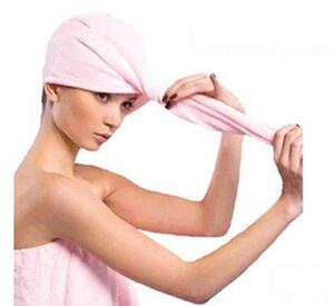 Ručnik za kosu iz mikrovlakana turban 55 cm