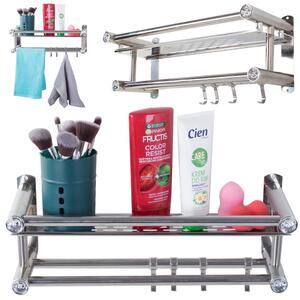 Aluminij u kupaonici. Polica - Organizator za viseći tuš