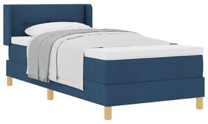 Krevet s opruga kutije s jastukom Plava 200 x 100 cm tkanina - Plava / 200 x 100 cm