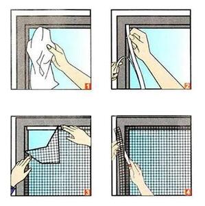 Univerzalni prozor Mosquito - Net Mosquito 130x150cm bijela