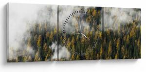 Slika šume u oblacima (sa satom) (90x30 cm)