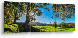 Slika - Pogled na polje (sa satom) (90x30 cm)