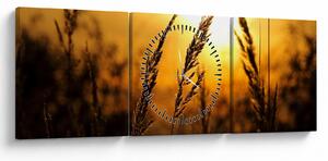 Slika zalazećeg sunca (sa satom) (90x30 cm)
