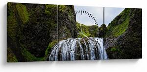 Slika litice sa slapom (sa satom) (90x30 cm)