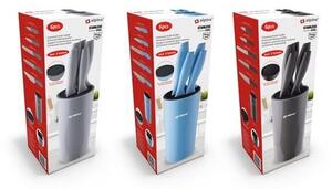 Kuhinjski set od 5 inox noževa + stalak