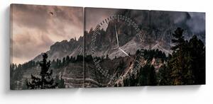 Slika stjenovitih planina (sa satom) (90x30 cm)