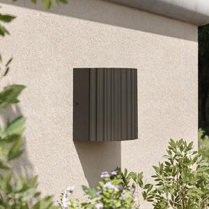 Philips Zyra vanjska zidna svjetiljka, svjetlo prema gore/dolje, antracit, IP44, Sivo, Aluminij