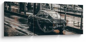 Slika automobila u pokretu (sa satom) (90x30 cm)