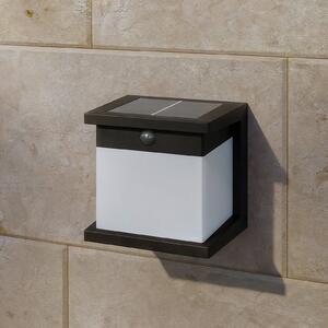 Philips Diara LED solarna zidna svjetiljka, crna, s senzorom, IP44, Crno, Plastika