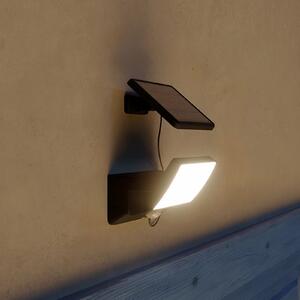 Philips Fyns LED solarna zidna svjetiljka, crna, s senzorom, IP44, Crno, Plastika