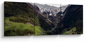 Slika - Dolina pod planinama (sa satom) (90x30 cm)