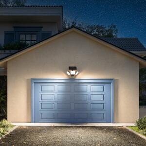 Philips Zyren LED solarna lampa, crna, 3.000 K, senzor, IP65, Crno, Plastika