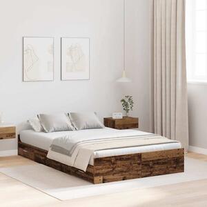 Krevet s ladicama Staro drvo 120 x 190 cm Konstruirano drvo - Smeđa / 120 x 190 cm