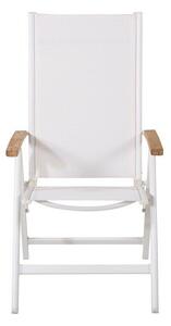 Vrtna stolica Dallas 2848108x59x75cm, Bijela, Smeđa, Tekstil