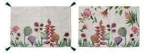 Set od 2 podmetača s mješavinom lana Tierra Bella Wildflowers, 30 x 45 cm