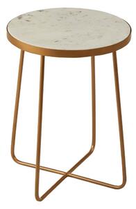 Okrugao pomoćni stol s mramornom pločom ø 36 cm Shalimar – Premier Housewares