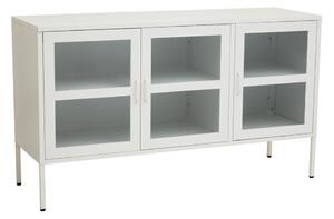 Bijela željezna vitrina 140x80x45 cm Acier – Premier Housewares