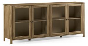 Vitrina od masivnog bora u prirodnoj boji 186x80x40 cm Alessandra – Marckeric