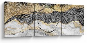 Slika - Mandala v marmorju (sa satom) (90x30 cm)