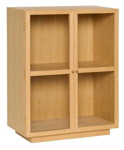 Viseća vitrina u dekoru hrasta u prirodnoj boji 70x90x39 cm Mae – Hübsch