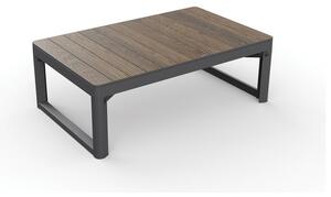Vrtni stolić za kavu u dekoru oraha 71,5x116 cm Lyon – Keter