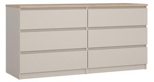 Krem komoda 154x76x50 cm Naia – Tvilum