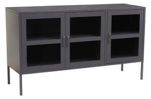Siva željezna vitrina 140x80x45 cm Acier – Premier Housewares