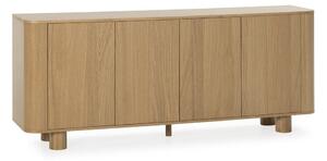 Komoda u dekoru hrasta u prirodnoj boji 180x75x40 cm Padoc – MOME