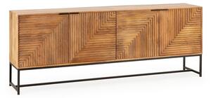 Komoda od masivnog manga u prirodnoj boji 210x80x40 cm Nereida – MOME