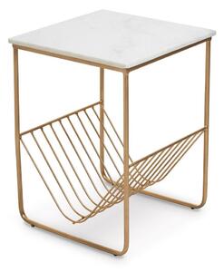 Pomoćni stol s mramornom pločom 40x40 cm Mandoli – Premier Housewares