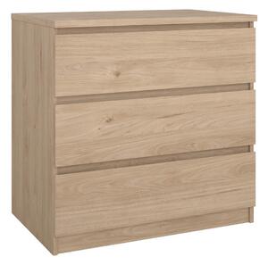 Komoda u dekoru hrasta u prirodnoj boji 77x76x50 cm Naia – Tvilum