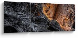 Slika - Pogled v sredino (sa satom) (90x30 cm)