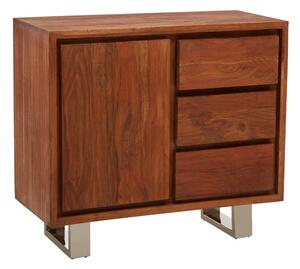 Komoda od masivnog bagrema u tamnoj prirodnoj boji 92x82x40 cm Simla – Premier Housewares