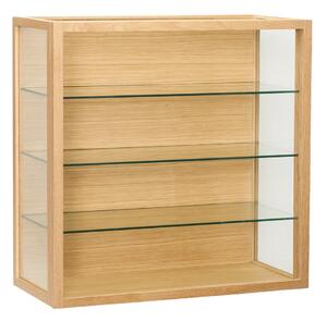 Viseća vitrina u dekoru hrasta u prirodnoj boji 60x60x27 cm Poetic – Hübsch