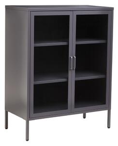 Siva željezna vitrina 80x102x40 cm Acier – Premier Housewares