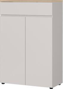 Krem komoda u mat dekoru 80x120x40 cm Lissabon – Germania