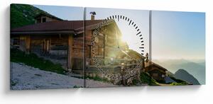 Slika - Jutro v Alpah, Tirolska (sa satom) (90x30 cm)