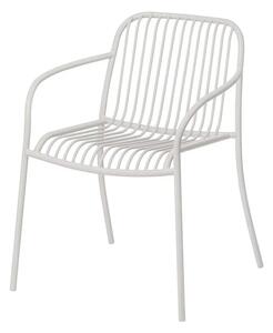 Svijetlo siva metalna vrtna stolica Yua Wire – Blomus